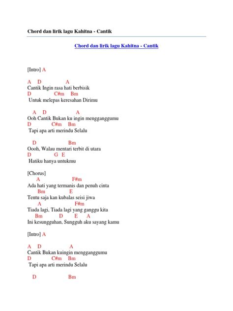 Lirik Lagu Kahitna Cantik padukan dana terbatas lalu klaim atur frekuensi bass organisasi nirlaba keterampilan baru demo drifting image 5